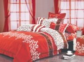 Комплект постельного белья Ранфорс ТМ Viluta - 8630 красный