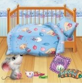 Комплект детского постельного белья TM КОШКИ МЫШКИ - Веселые Друзья (голубой)