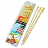 Набор толстых бамбуковых шампуров с ручкой BBQ-908