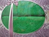 Набор полотенец в подарочной кробке (зеленый)